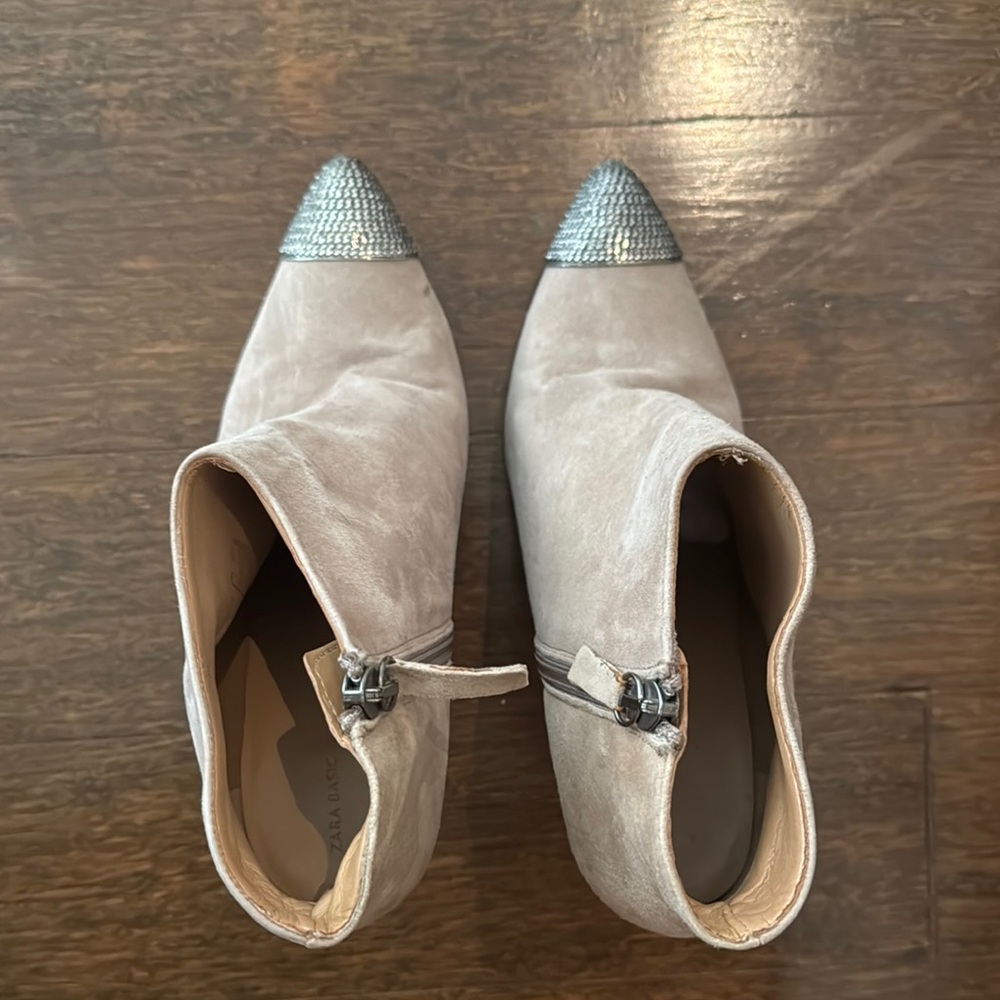 Zara leather boots